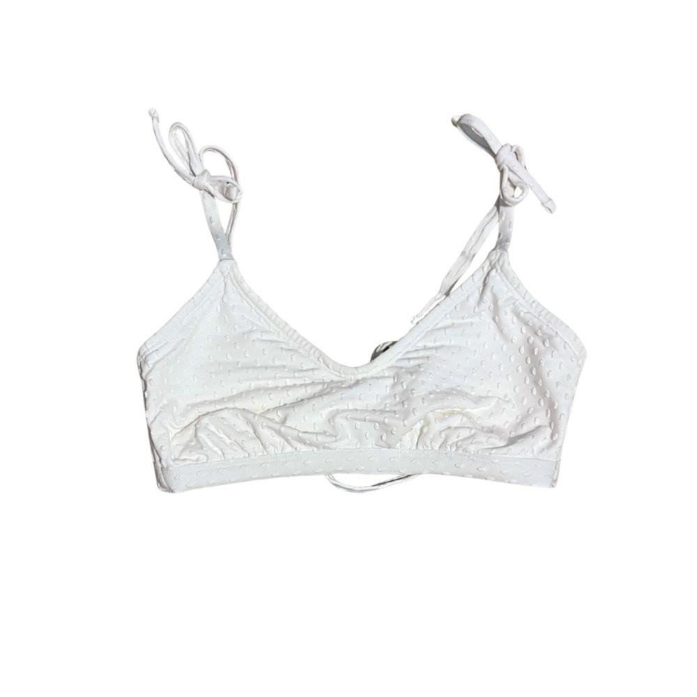 Target White Bikini with Adjustable Straps and Crossover Design